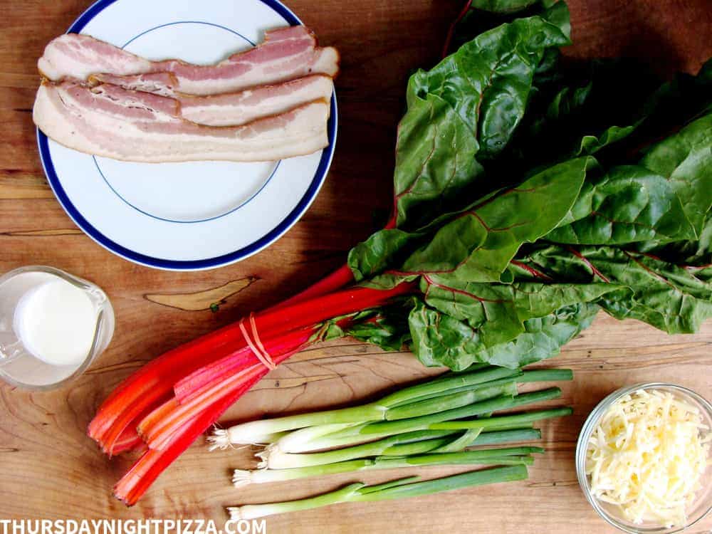 swiss chard pizza ingredients