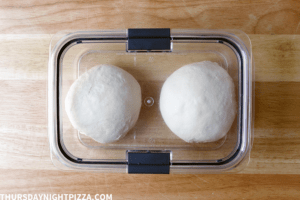 balls of dough ready for second rise
