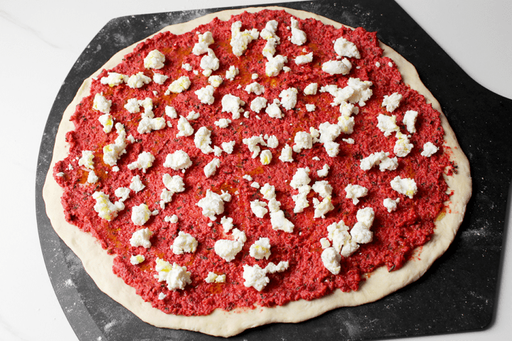 topped dough