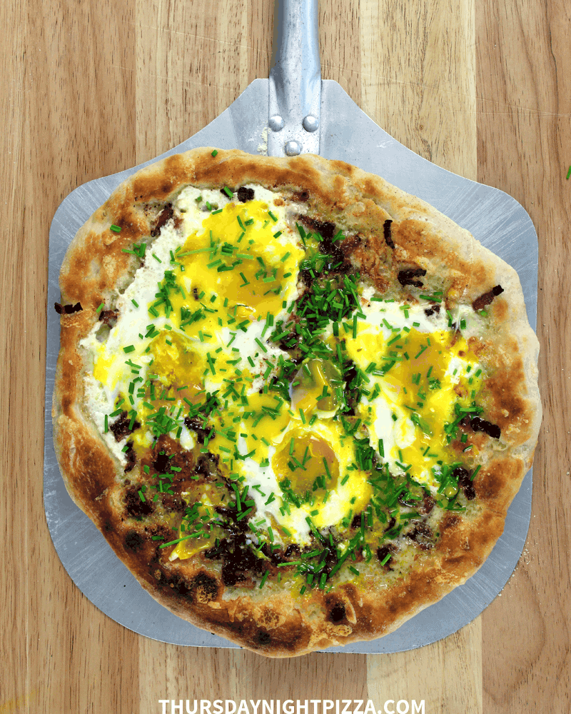 Bacon, Egg, and Cheese Pizza