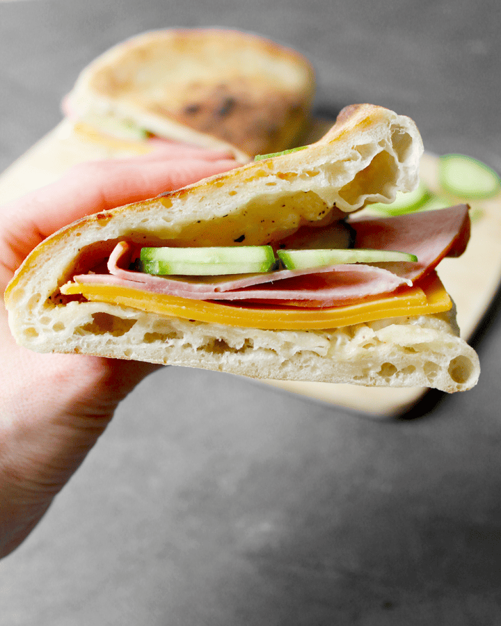 pizza dough sandwich