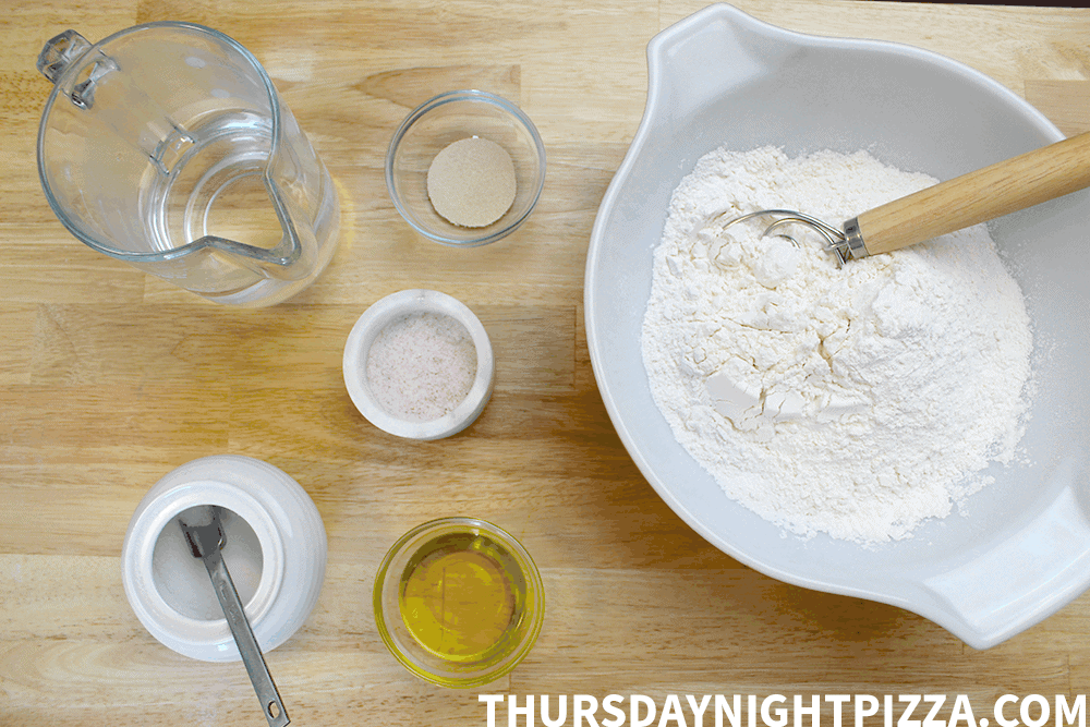 Sheet Pan Pizza Dough recipe ingredients