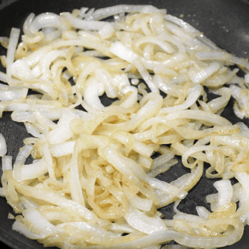cooking onions, step 1
