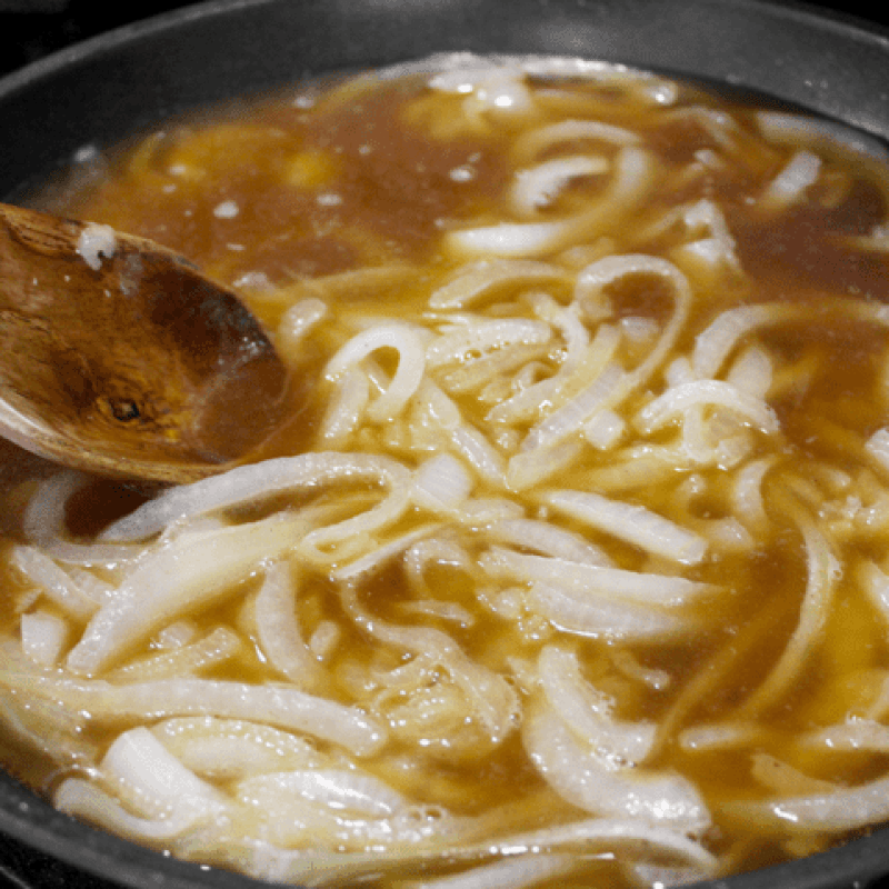 cooking onions, step 2