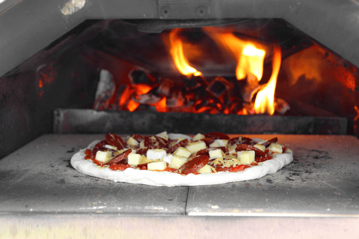 topped dough baking