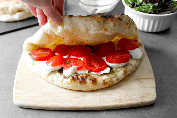 pizza dough sandwich with fillings