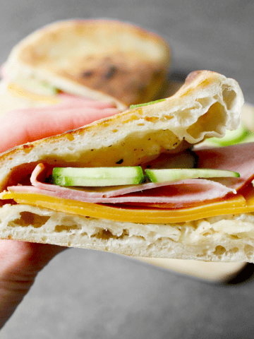 pizza dough sandwich