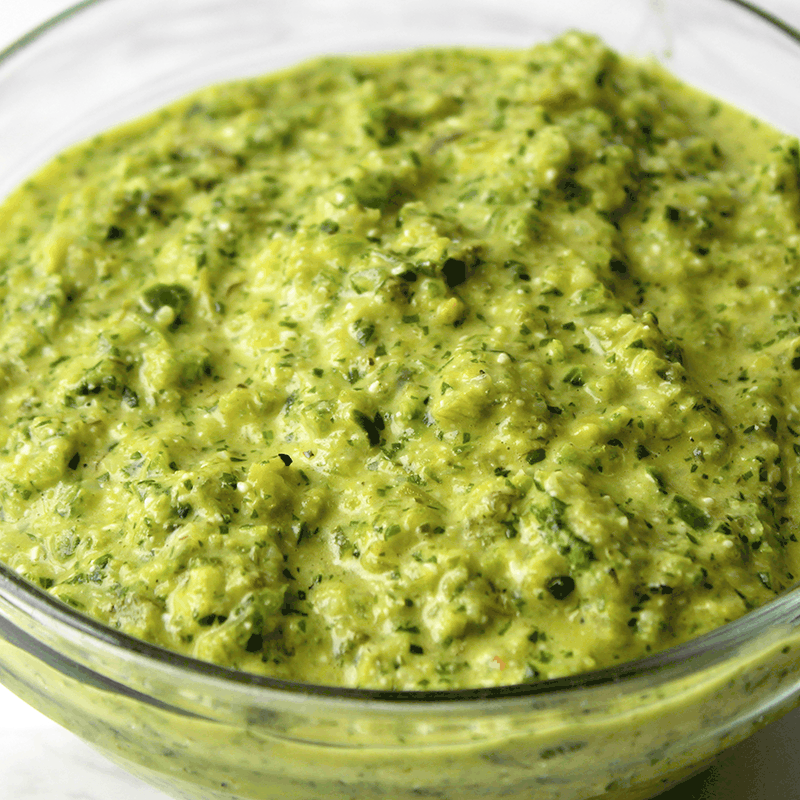 poblano pesto sauce for poblano pizza