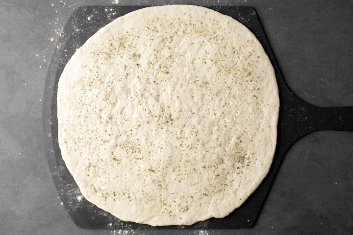 dough ready for topping