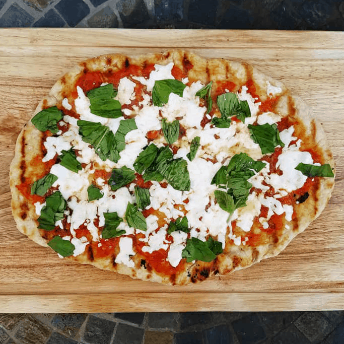 summer pizza recipe: twice grilled margherita pizza
