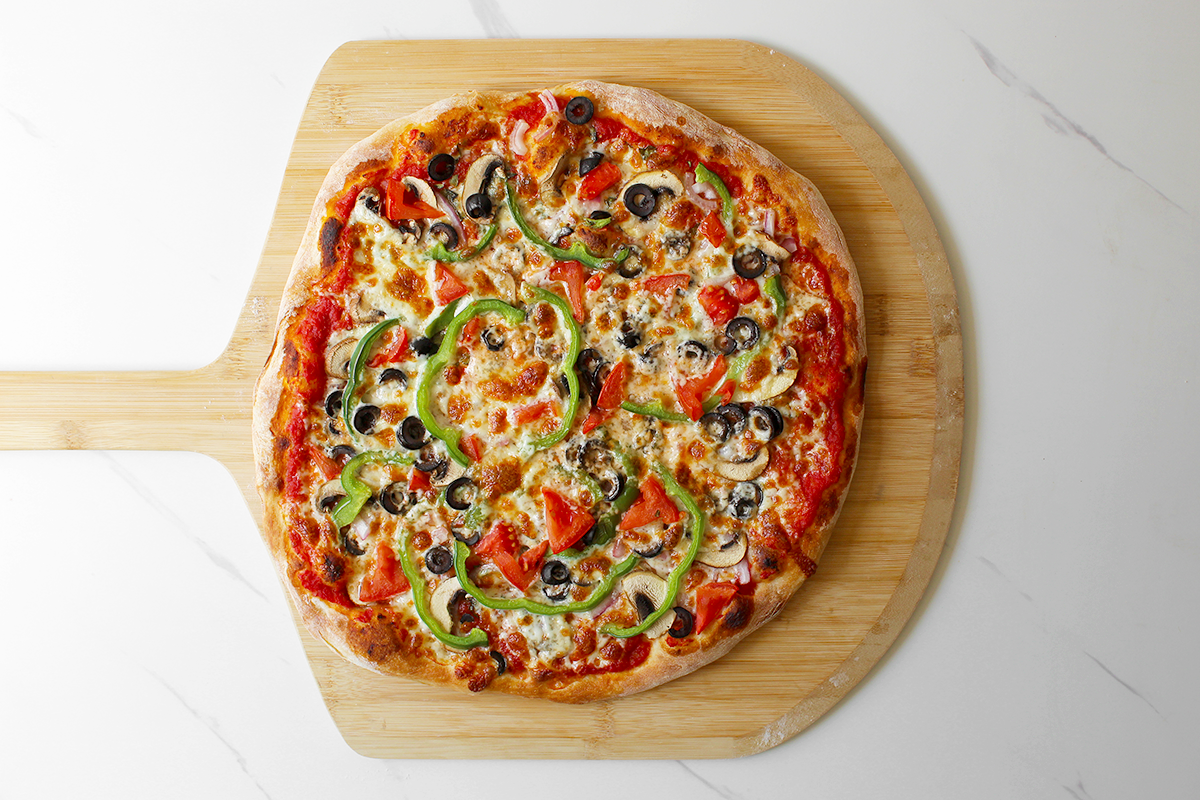 pizza after baking