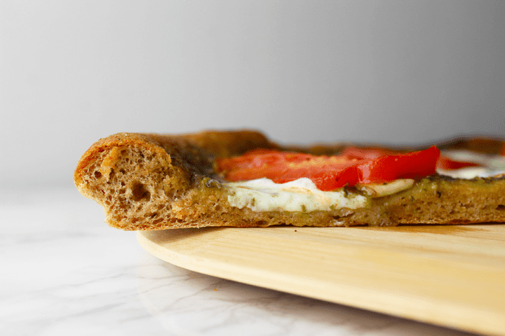 100% whole wheat pizza crust
